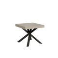 Tavolo allungabile 90x90/194 cm Casaleone cashmere gambe antracite