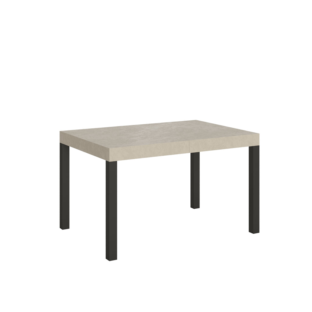 Tavolo allungabile 90x140/400 cm Noventa cashmere gambe antracite
