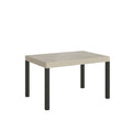 Tavolo allungabile 90x140/400 cm Noventa cashmere gambe antracite