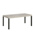 Tavolo allungabile 90x90/246 cm Noventa Premium cashmere gambe antracite
