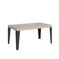 Tavolo allungabile 90x160/264 cm Marcon cashmere gambe antracite