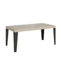 Tavolo allungabile 90x180/440 cm Marcon Premium Cashmere gambe antracite