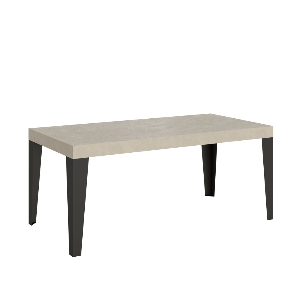 Tavolo allungabile 90x200/304 cm Marcon Premium cashmere gambe antracite