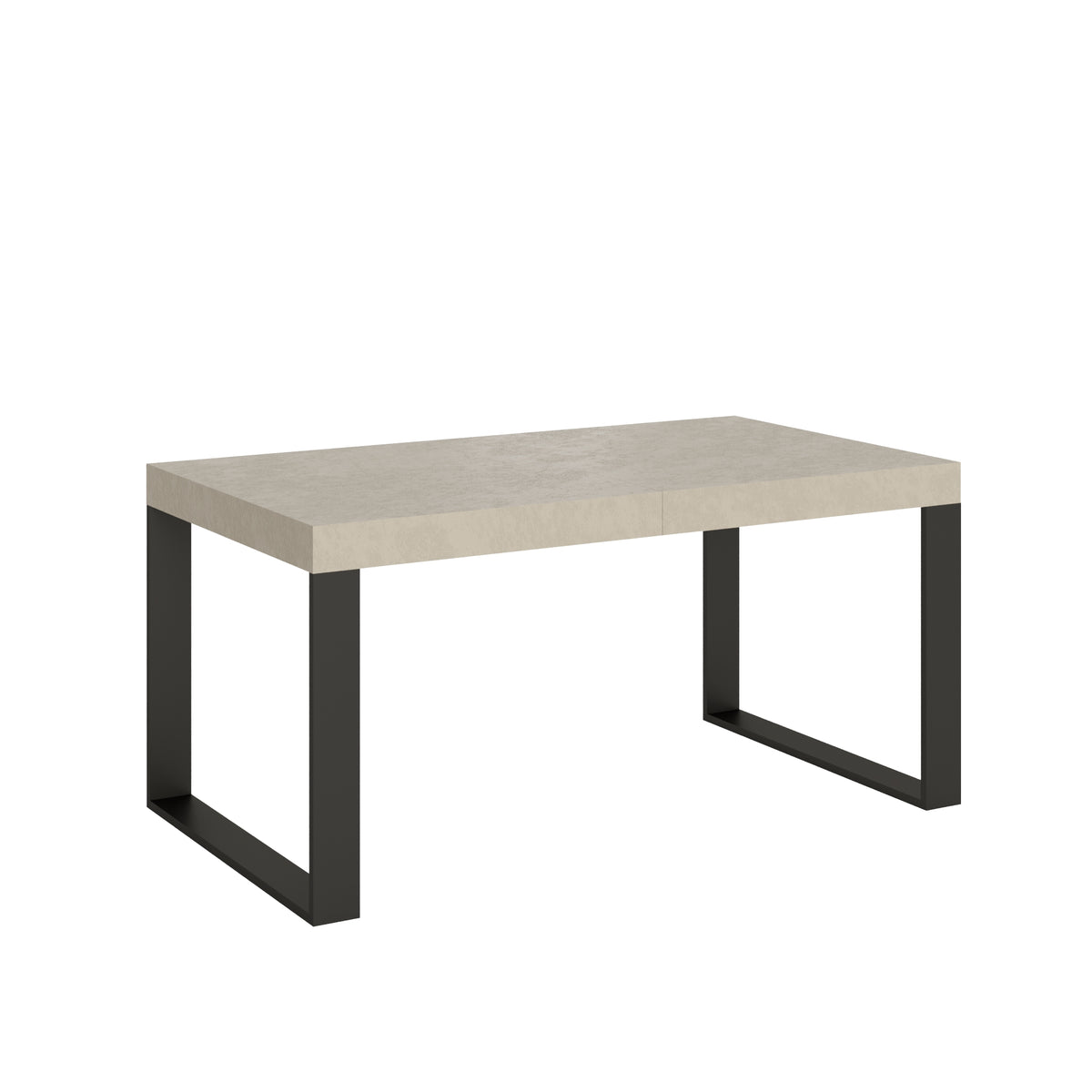 Tavolo allungabile 90x160/264 cm Pieve Premium Cashmere gambe antracite