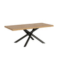 Tavolo allungabile 200/250x90 cm Lido rovere scortecciato gambe antracite