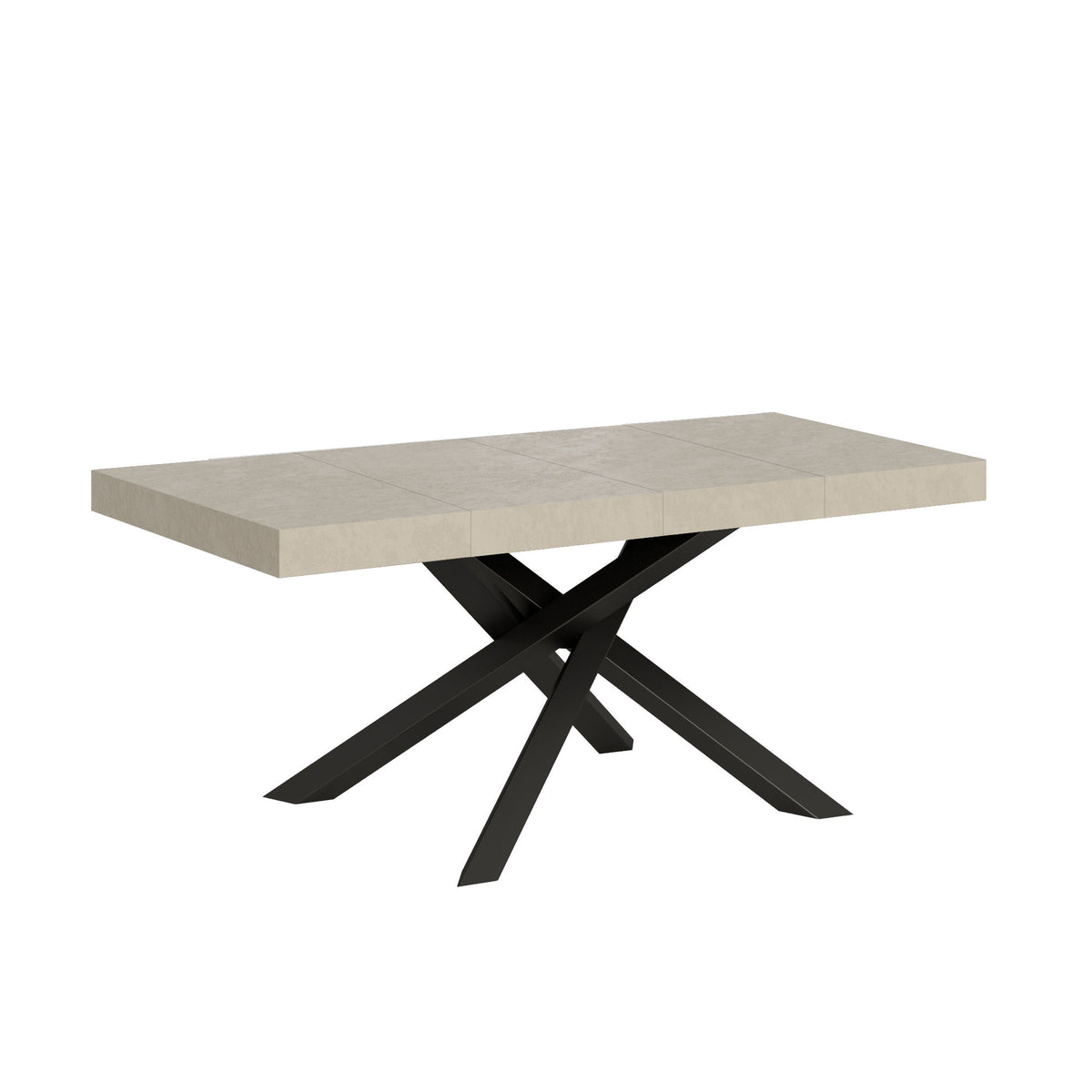 Tavolo allungabile 90x140/400 cm Affi Premium cashmere gambe antracite
