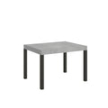 Tavolo allungabile 80x120/204 cm Noventa Cemento telaio Antracite