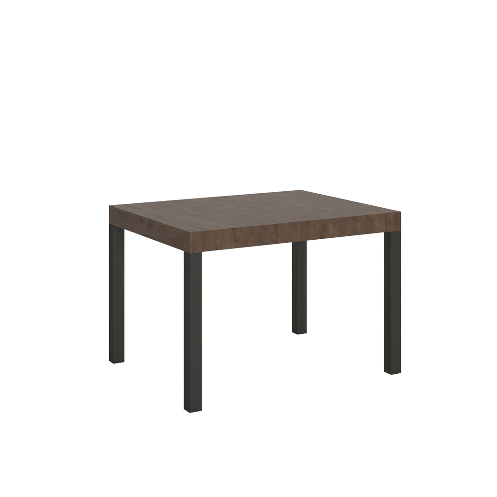 Tavolo allungabile 70x110/194 cm Noventa Noce telaio Antracite