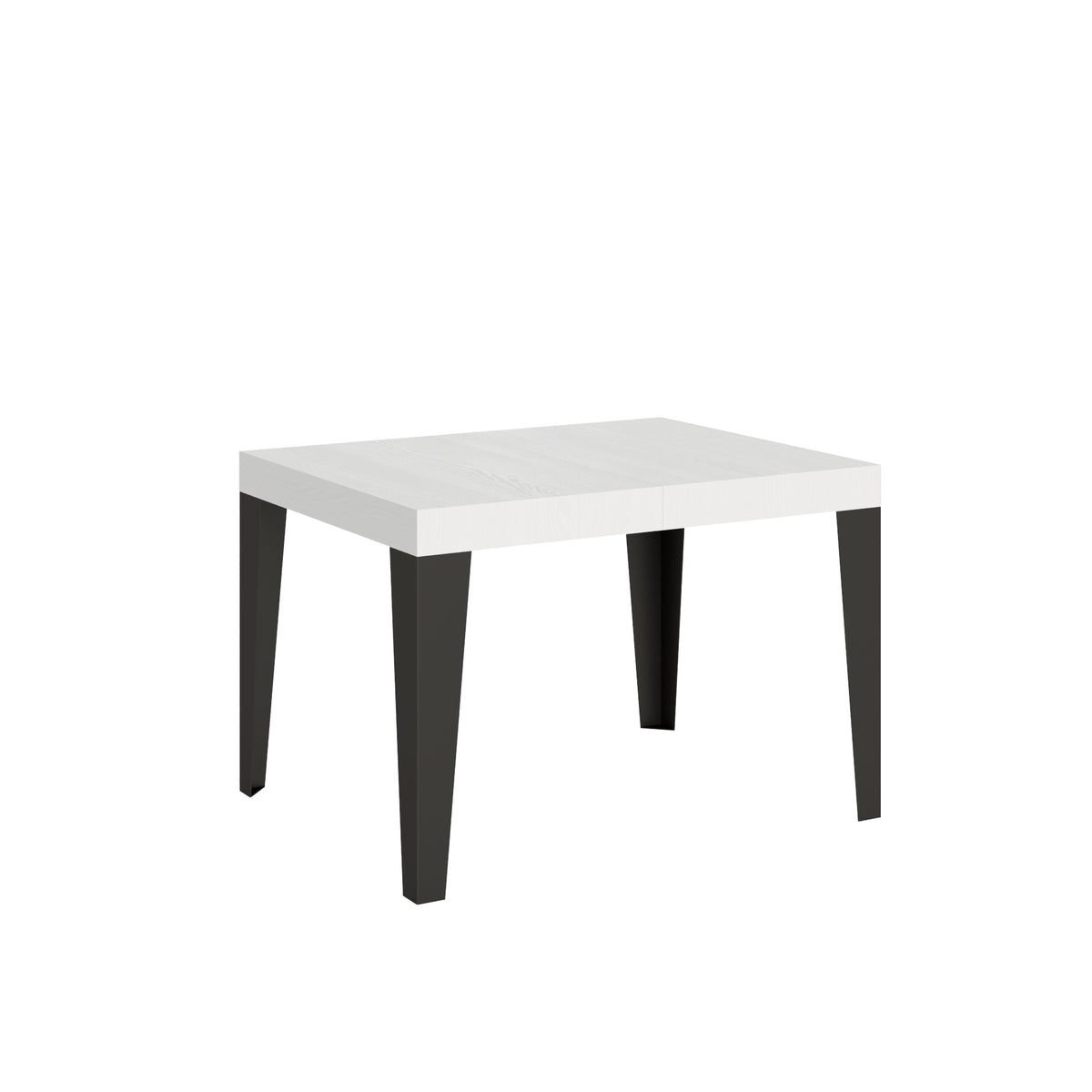 Tavolo allungabile 80x120/204 cm Marcon Bianco Frassino telaio Antracite