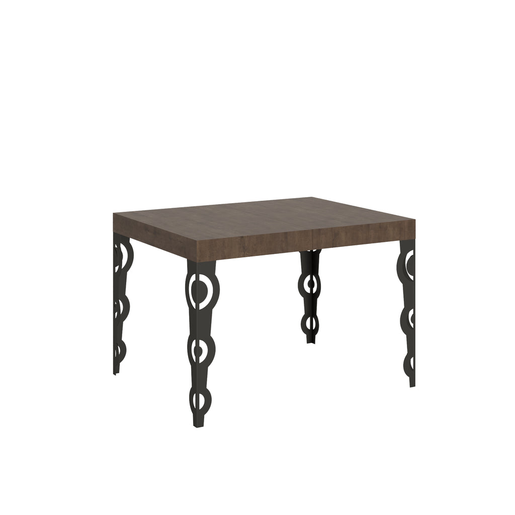 Tavolo allungabile 80x120/204 cm Noale Noce telaio Antracite