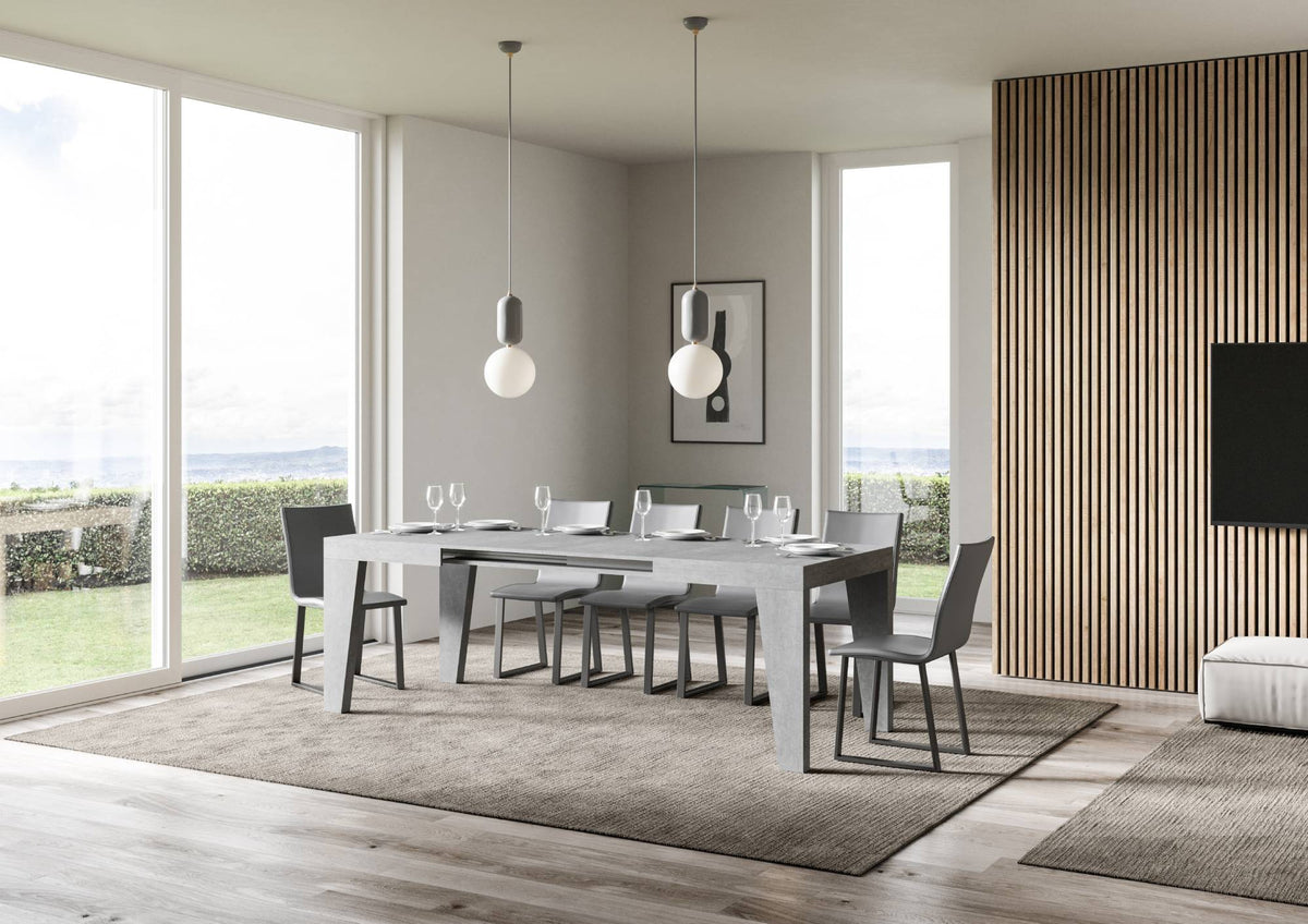 Tavolo allungabile 90x130/234 cm Salzano Cemento
