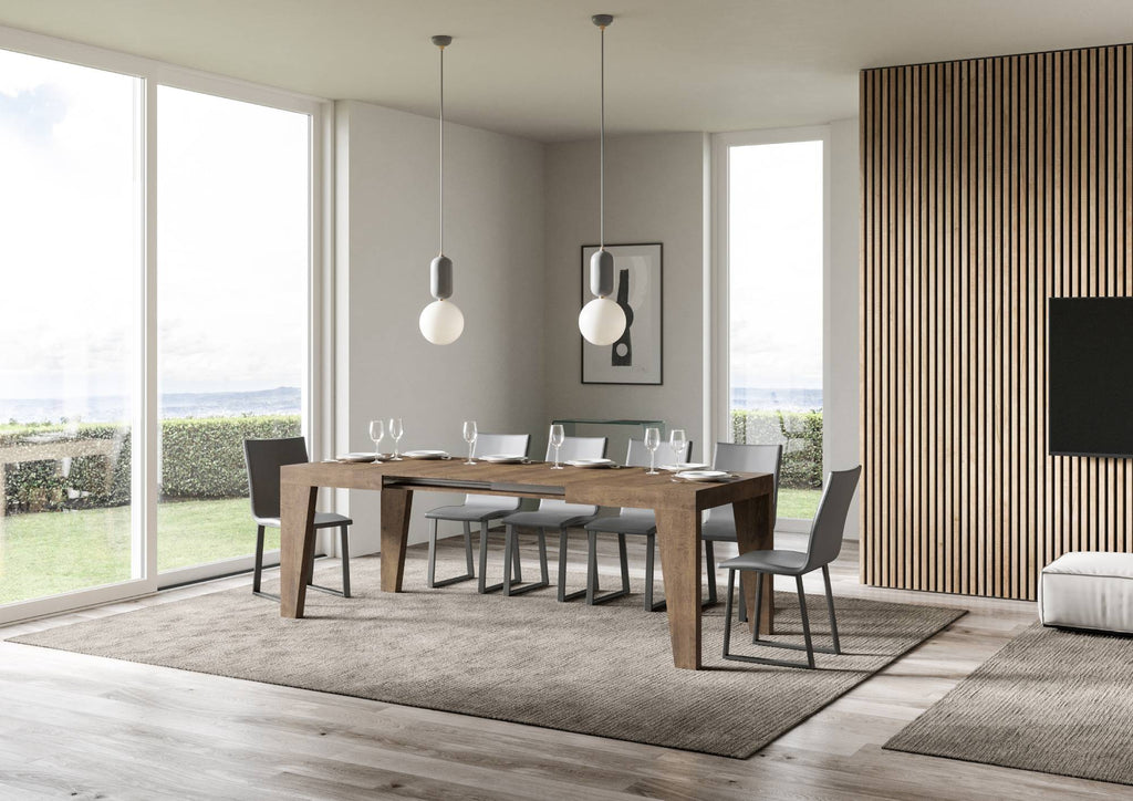 Tavolo allungabile 90x130/390 cm Salzano Noce