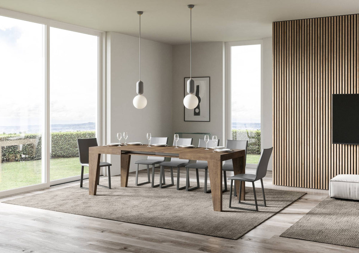 Tavolo allungabile 90x130/390 cm Salzano Noce