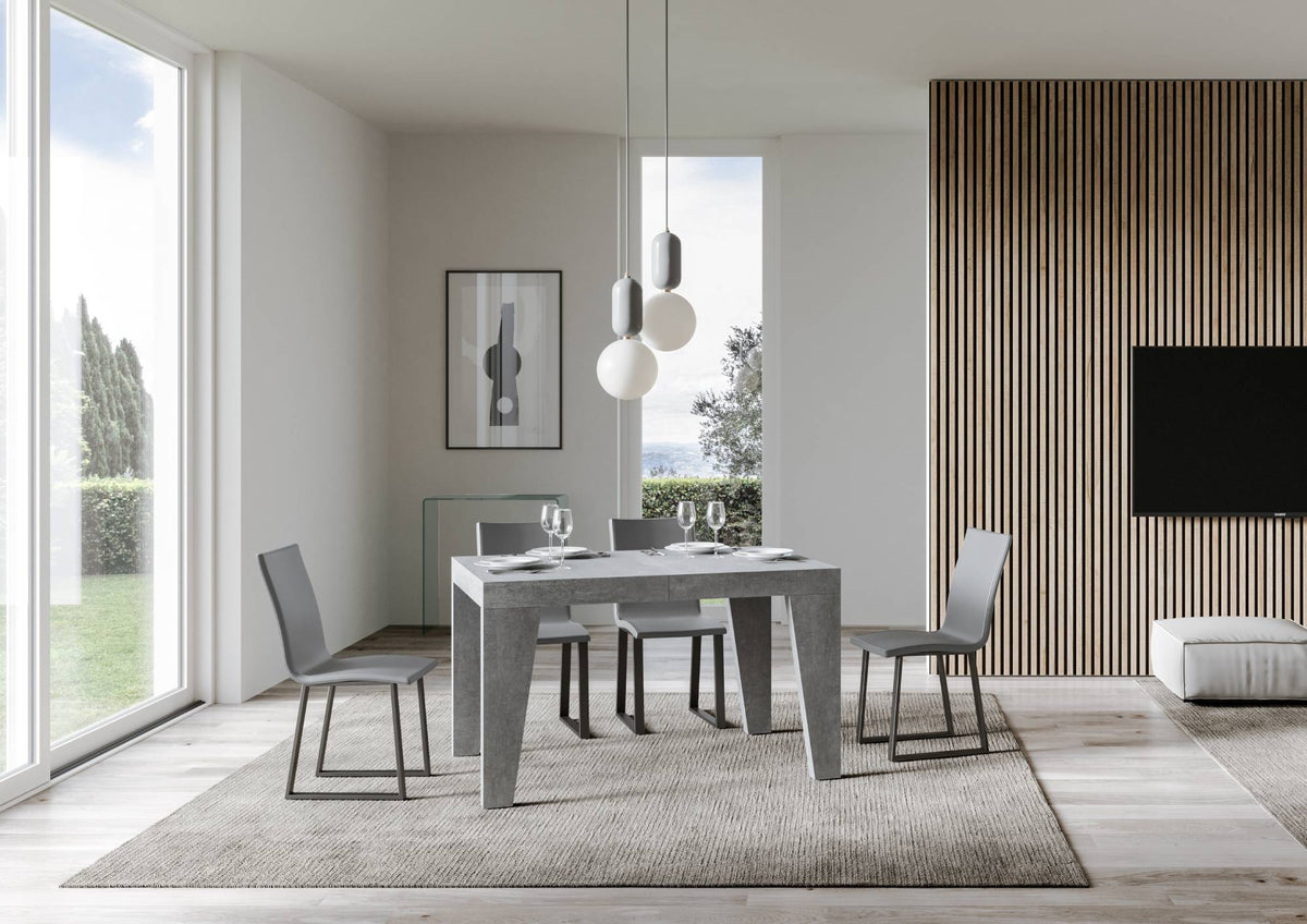 Tavolo allungabile 90x130/234 cm Salzano Cemento