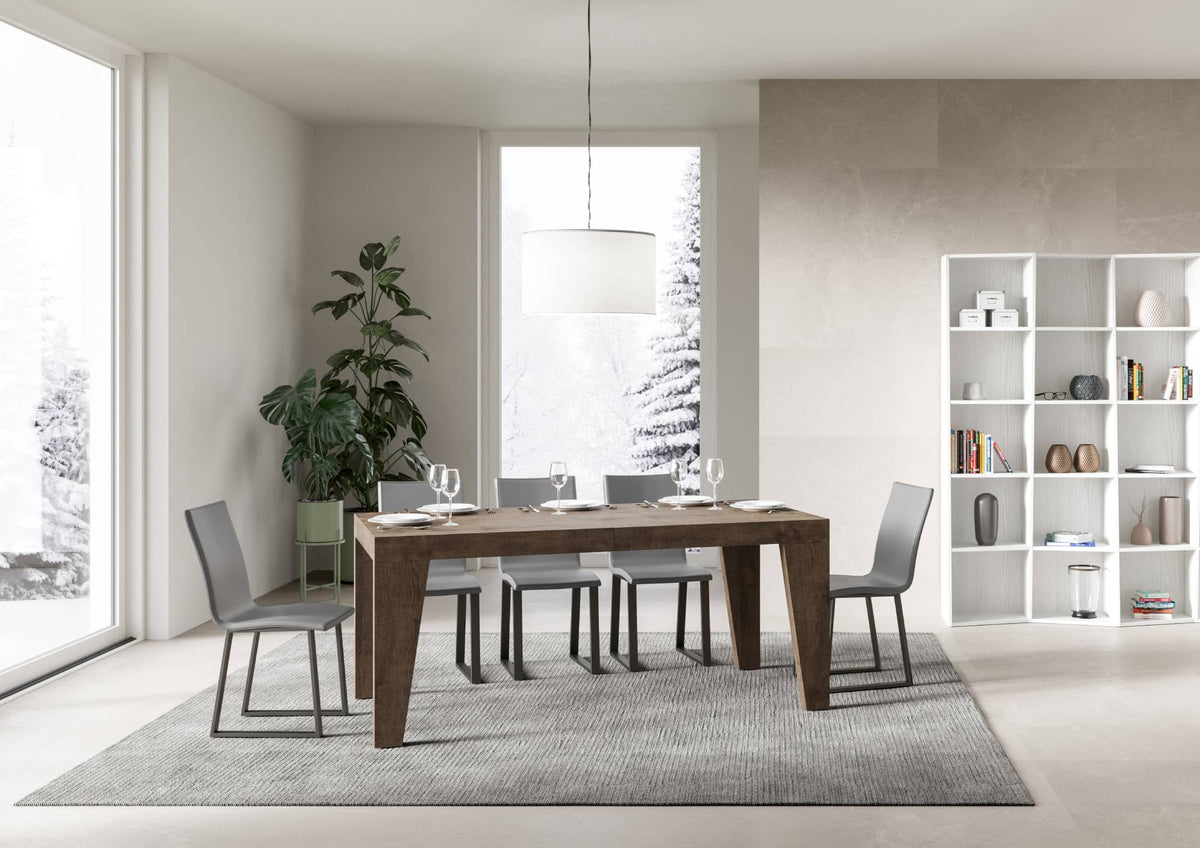 Tavolo allungabile 90x160/420 cm Salzano Noce