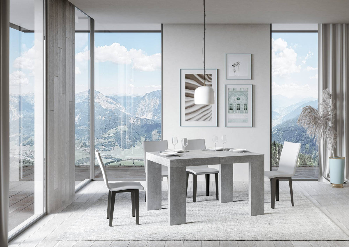 Tavolo allungabile 90x130/234 cm Pianiga Cemento