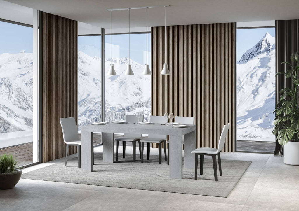 Tavolo allungabile 90x160/264 cm Pianiga Cemento