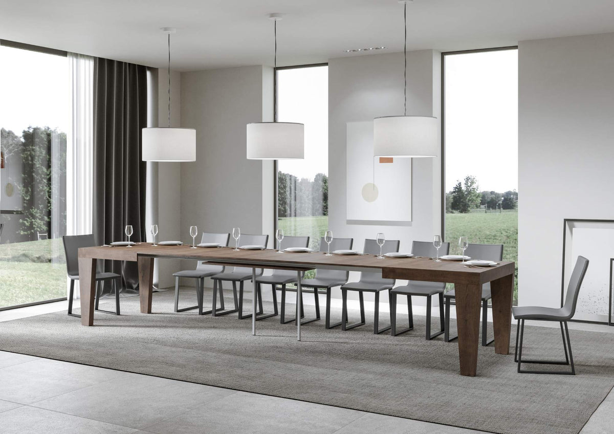 Tavolo allungabile 90x180/440 cm Scorzè Noce