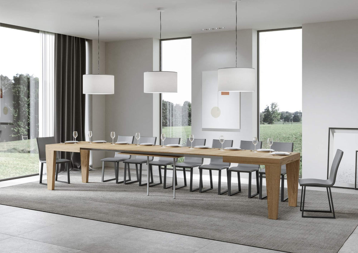 Tavolo allungabile 90x160/420 cm Scorzè Quercia Natura