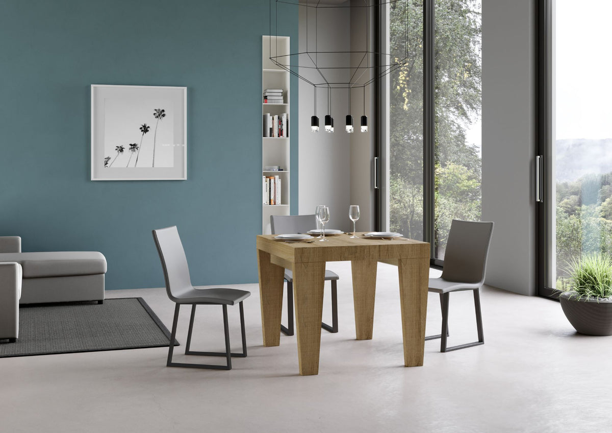 Tavolo allungabile 90x90/246 cm Scorzè Quercia Natura