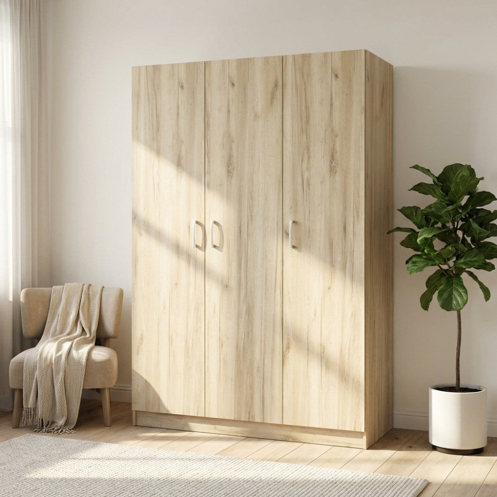 ARMADIO WADE 3 ANTE OLMO. Dimensioni: cm 120,00x46,00x190,00 h.