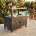 PHOENIX CABINET. Structure in WHITE or ANTHRACITE painted aluminum. Dimensions: 90 x 55 x 90 h cm.