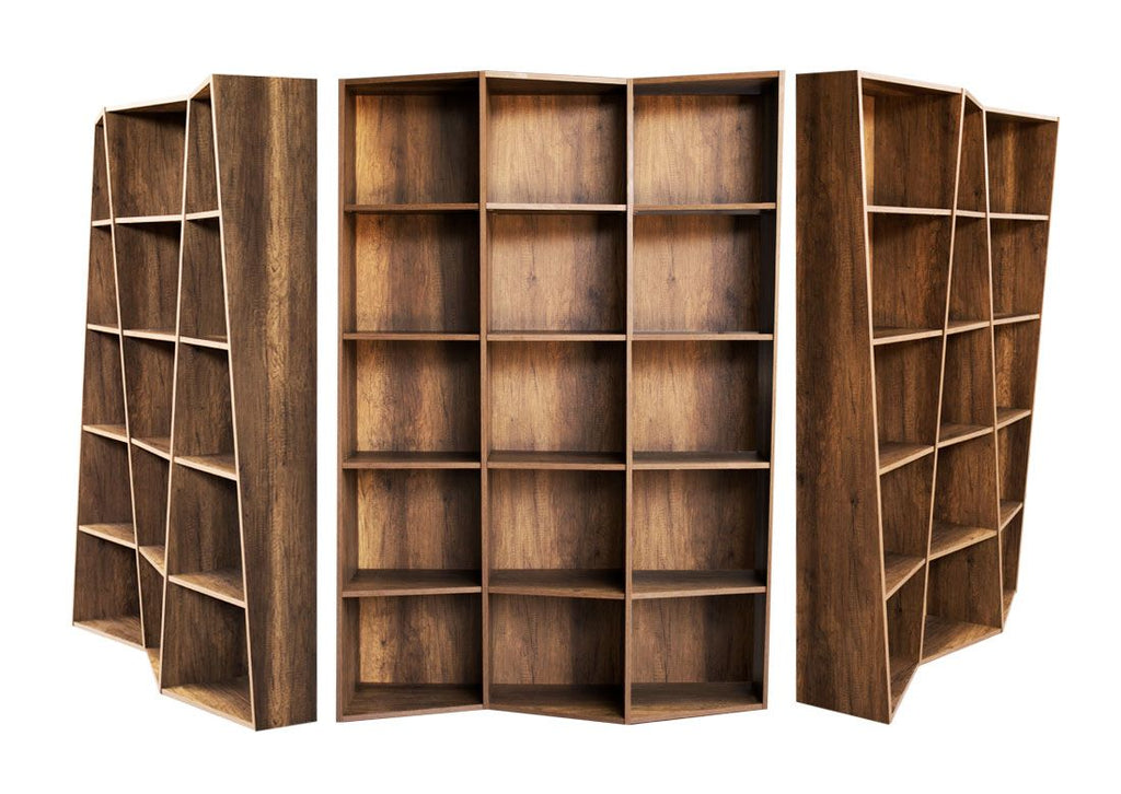 Libreria Cerea 3 elementi Noce