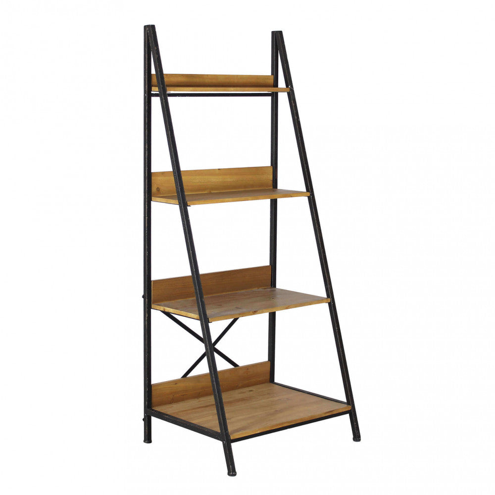 MOBILE BASIL. Mobile in ferro e legno con 4 ripiani Dimensioni: cm 62 x 49,5 x 147 h.