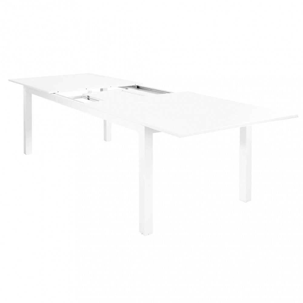 TAVOLO CUBA ALLUNGABILE 220/280 X 100. Struttura in alluminio verniciato BIANCO o TAUPE o TORTORA o ANTRACITE Dimensioni: cm 220/280 x 100 x 75 h. Arredo Giardino