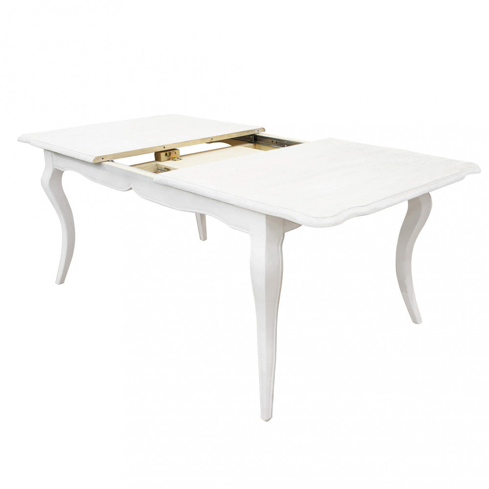 TAVOLO CROSS 160/200 X 100 BIANCO. Dimensioni:. Arredo Giardino