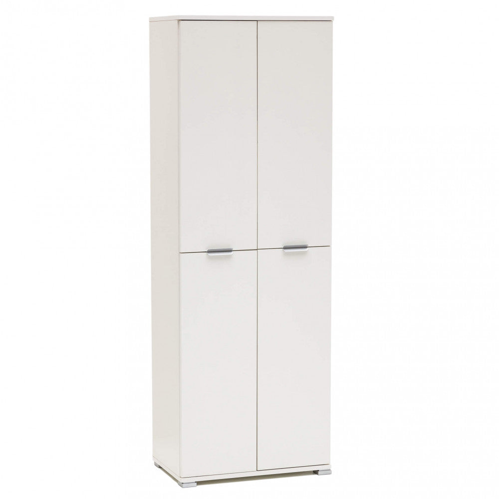 TENA 4-DOOR WHITE WARDROBE. Dimensions: 60 x 38 x 174 cm h.