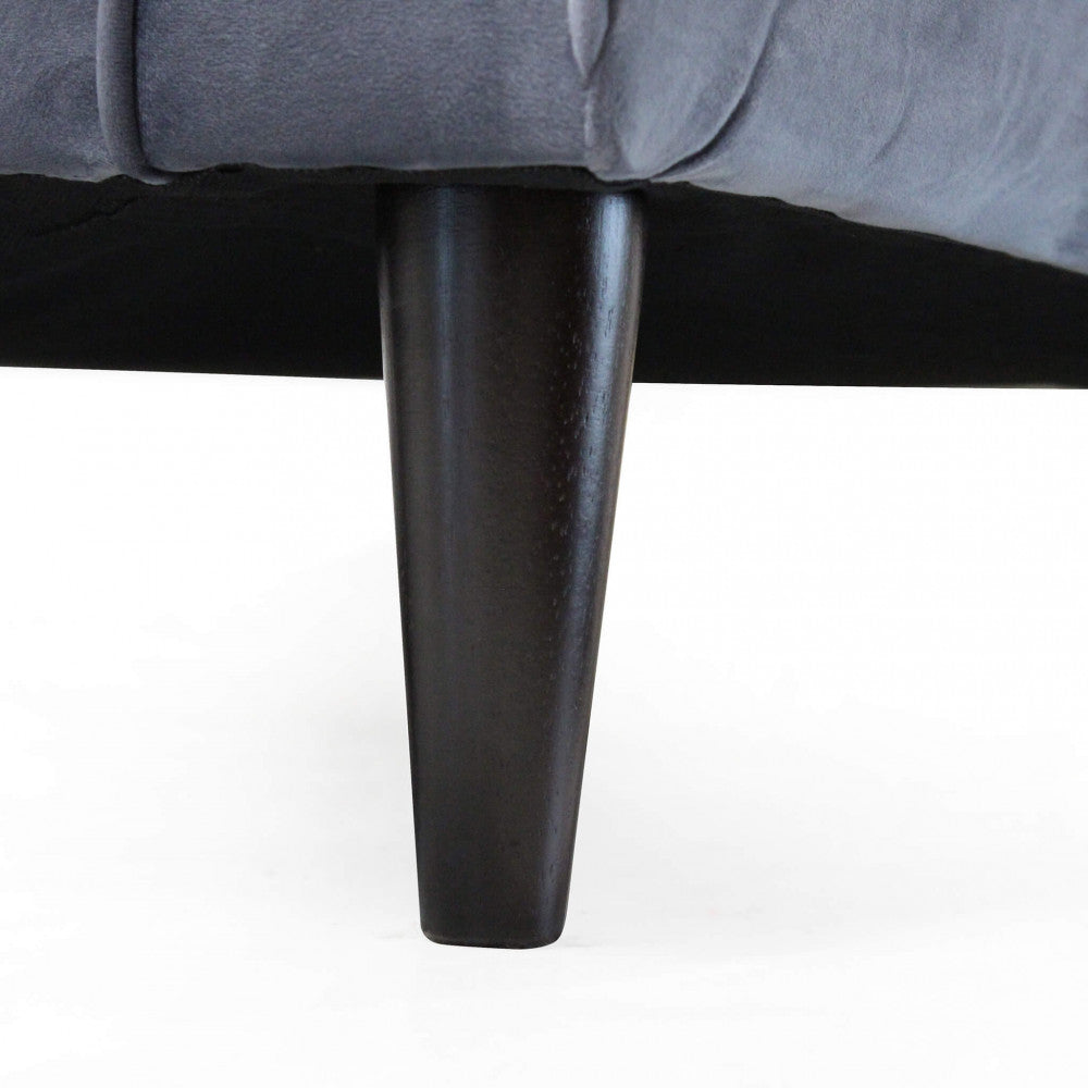 CHANDLER 2-SEAT SOFA. Sofa in TAUPE, BORDEAUX, GREY or BLUE velvet. Dimensions: 152 x 81 x 89 h cm.