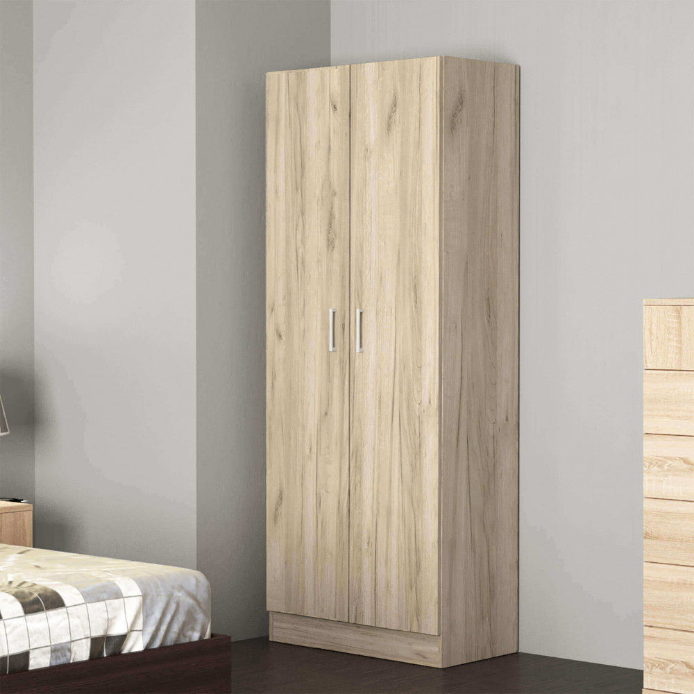 LEOPOLD 2-DOOR ELM WARDROBE. ELM wooden wardrobe. Dimensions: 80 x 52 x 180 cm.