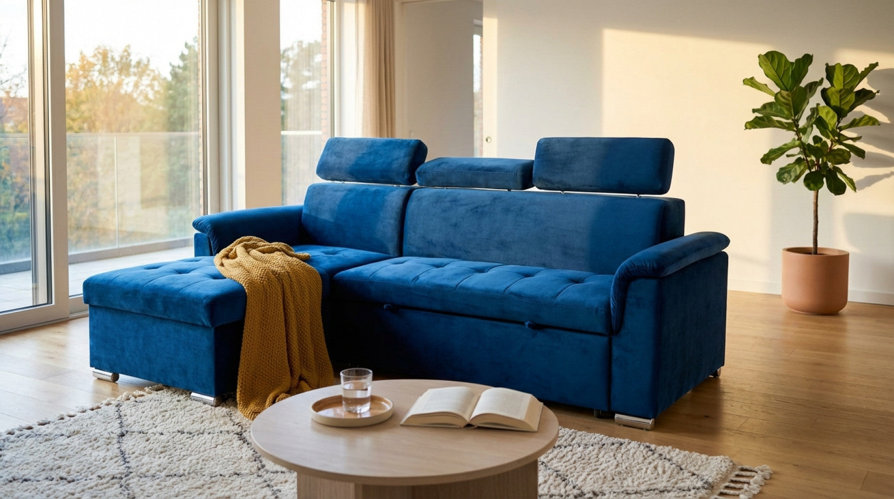 DIVANO LETTO DERRICK. Dimensioni: D.86x62/88x43/84/DL.148x88x84.