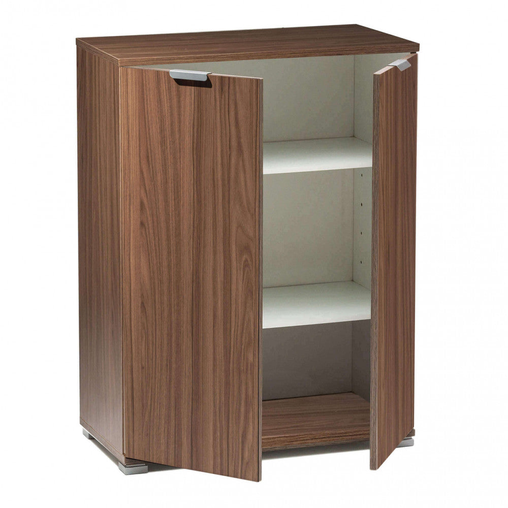 ARMADIETTO BORA 2 ANTE TINTA NOCE. Dimensioni: cm 60 x 38 x 85 h.