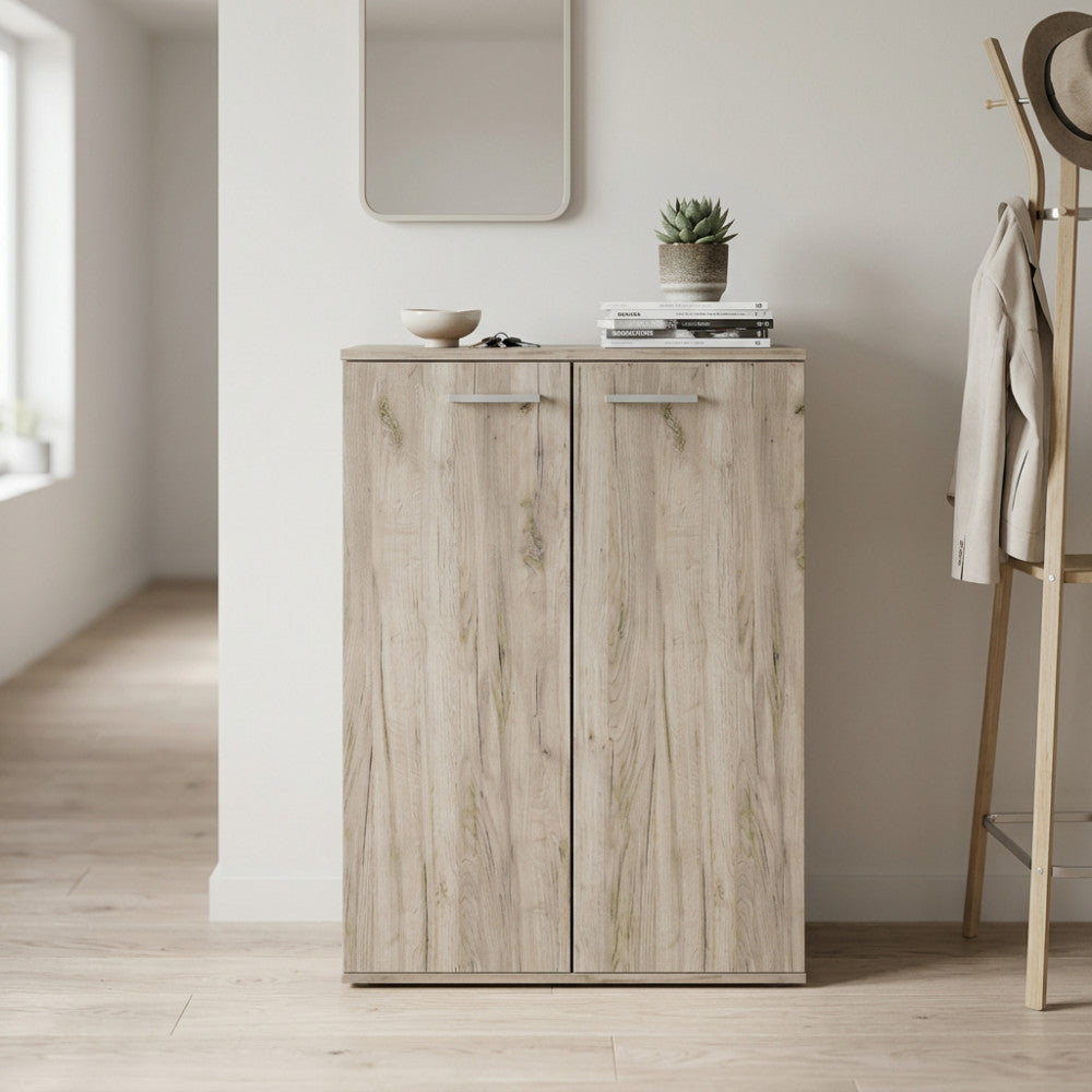 MOBILETTO 2 ANTE RIVEROLMO. Mobiletto in legno OLMO Dimensioni: cm 71 x 36 x 83 h.