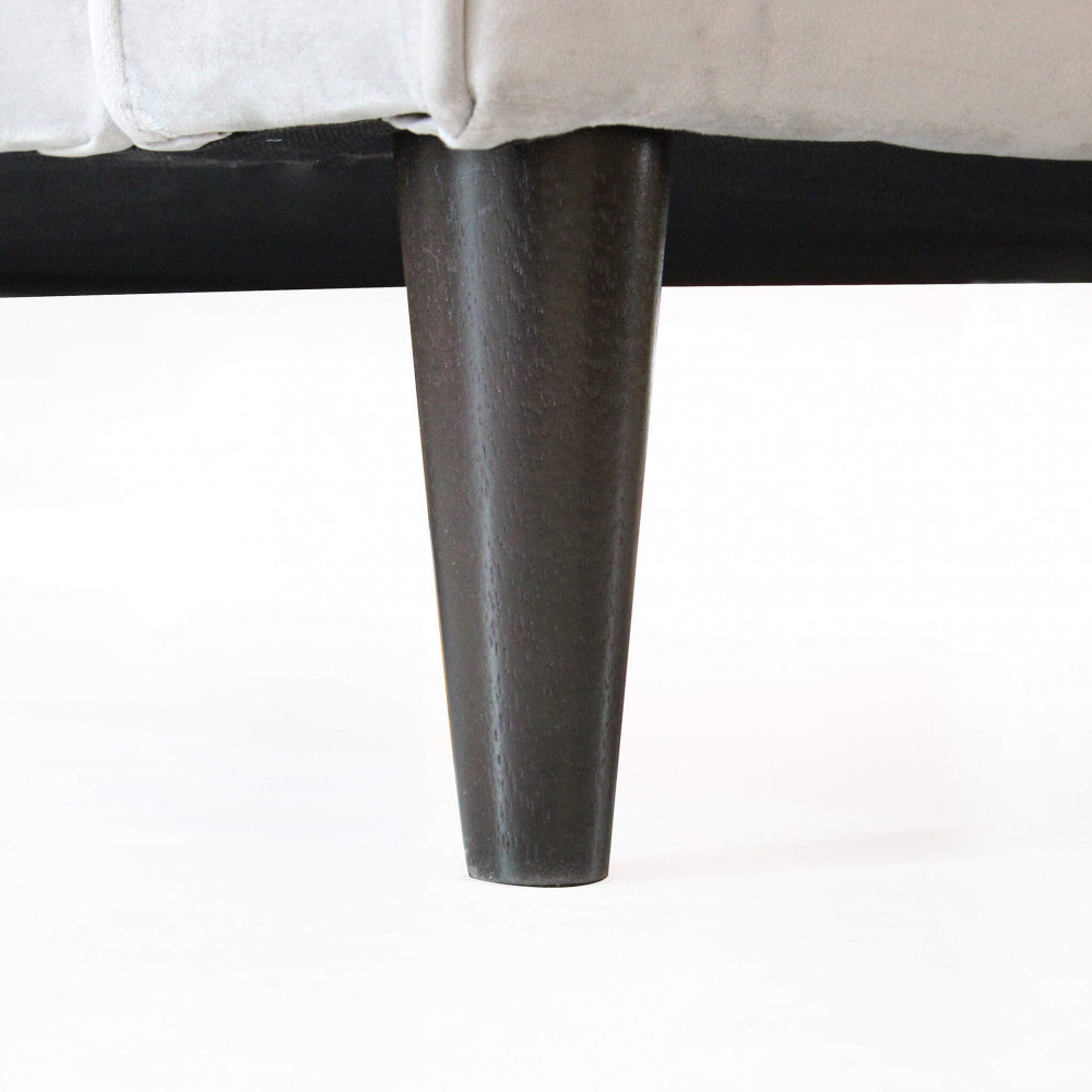 CHANDLER 3-SEAT SOFA. Sofa in TAUPE, BORDEAUX, GREY or BLUE velvet. Dimensions: 196 x 81 x 89 h cm.