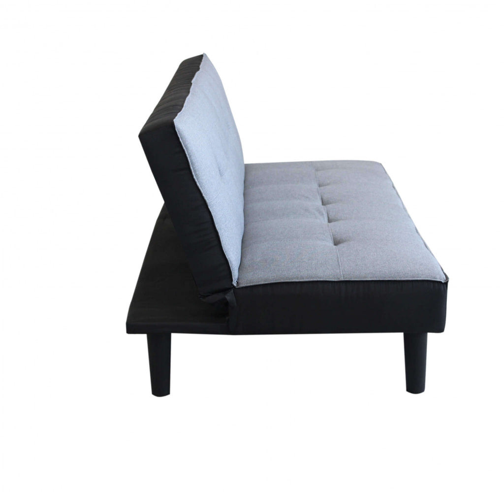 DIVANO LETTO ALVIN. Divano Letto GRIGIO MELANGE struttura in metallo e legno Dimensioni: D.180x86x78/DL.180x105x38.