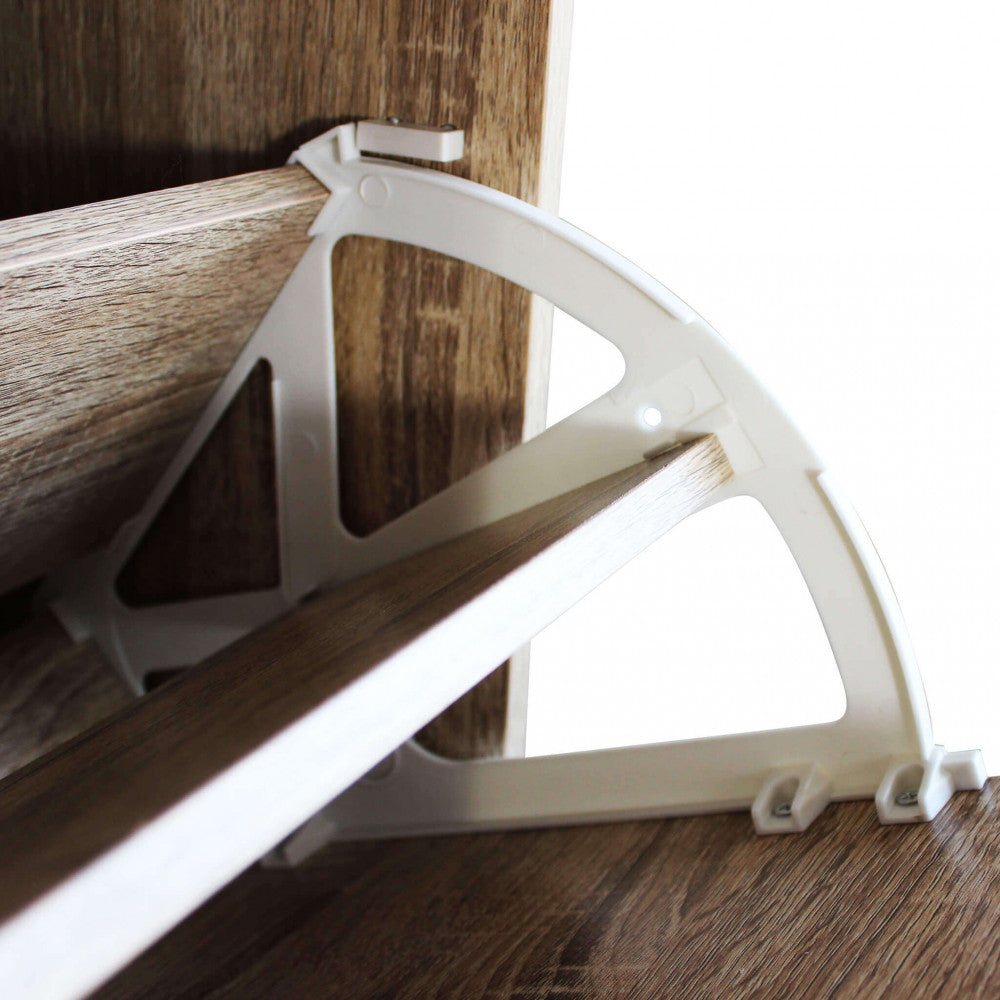 WENDY NATURAL SHOE RACK. Shoe rack with 4 wooden doors. Dimensions: 60 x 24 x 150 cm.