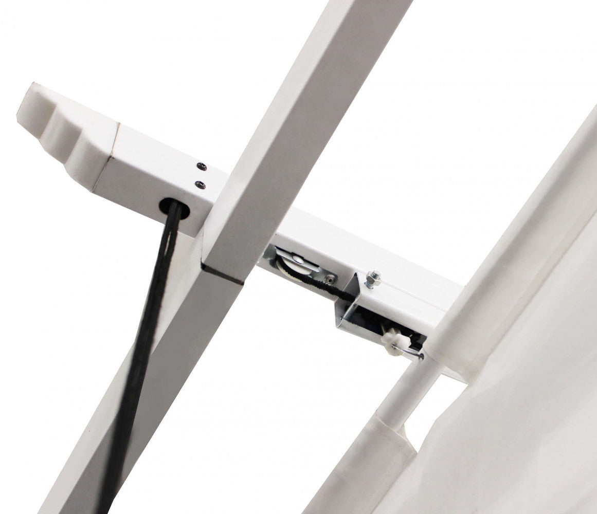 GAZEBO ASTORIA 3 X 3. WHITE polyester fabric 180 gr WHITE metal and aluminum structure Dimensions: 3 x 3 m. Garden furniture