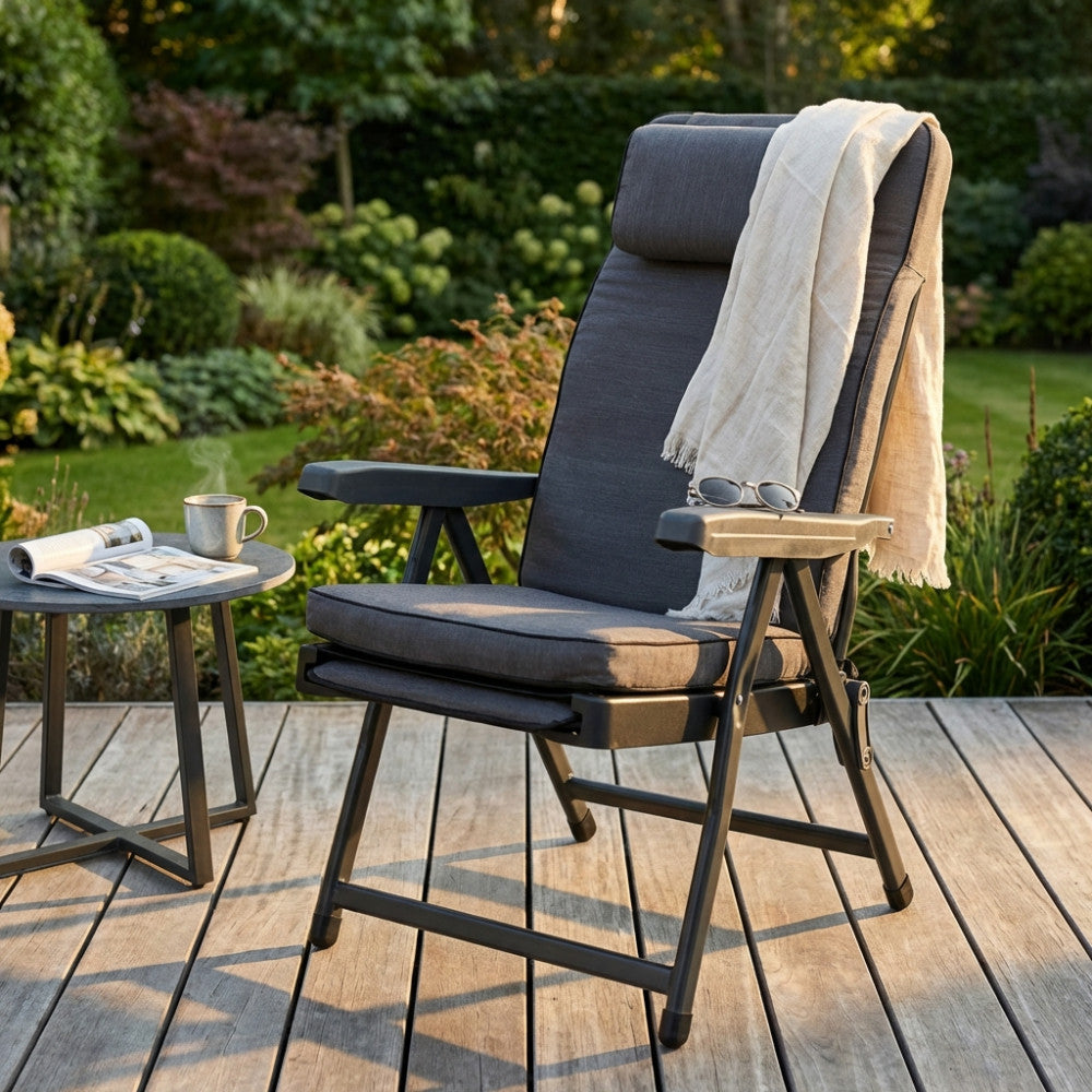 POLTRONA PARADISO MODELLO CARRELLO GRIGIA. Disponibile BEIGE o GRIGIA o ROSSA o AZZURRA Dimensioni:. Arredo Giardino