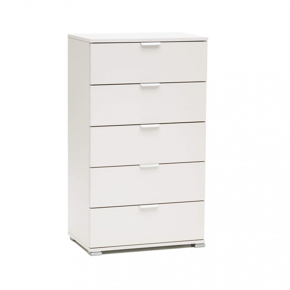 CASSETTIERA MEXY 5 CASSETTI BIANCA. Dimensioni: cm 60 x 38 x 103 h.