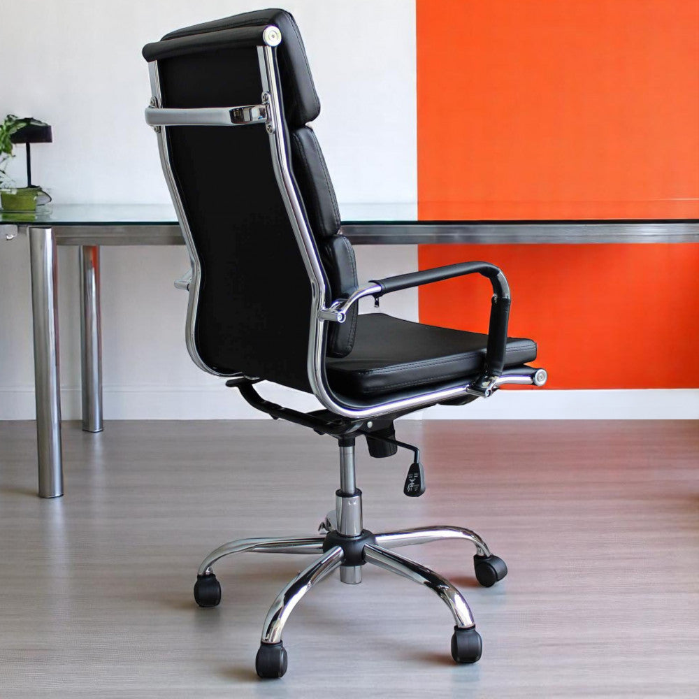 DOLLY OFFICE CHAIR. Dimensions: 55.5 x 63.5 x 109-117 cm h.