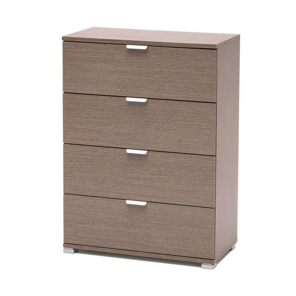 CASSETTIERA SAMOA 4 CASSETTI ROVERE GRIGIO. Dimensioni: cm 60 x 38 x 85 h.