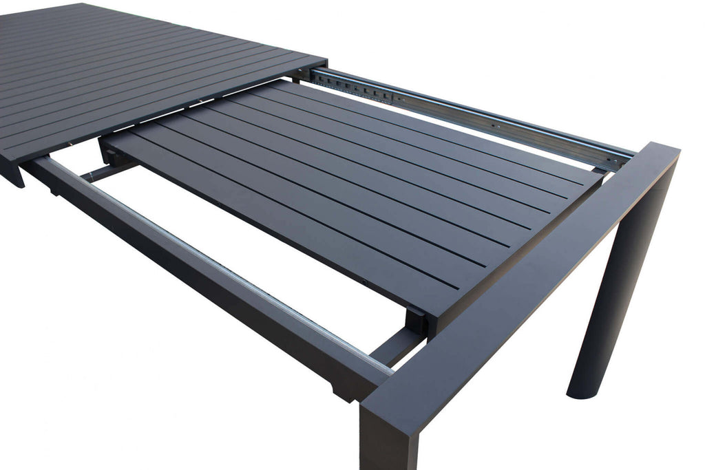 TAVOLO HOUSTON 160/240 X 100. Struttura e piano in allumino BIANCO o TAUPE o ANTRACITE Dimensioni: cm 160/240 x 100 x 74 h. Arredo Giardino